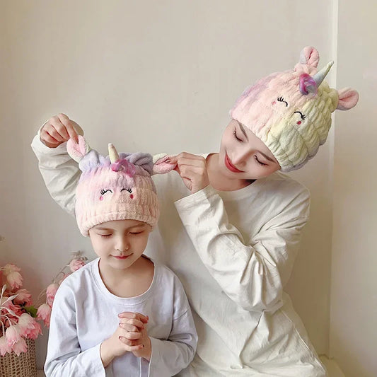 Women Chirdren Hair Drying Hat Quick-dry Microfiber Hair