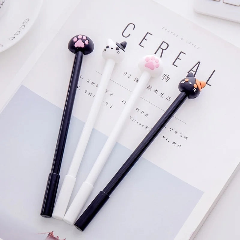 10pcs/batch Kawaii Cat Gel Signature Pen Cute Claw
